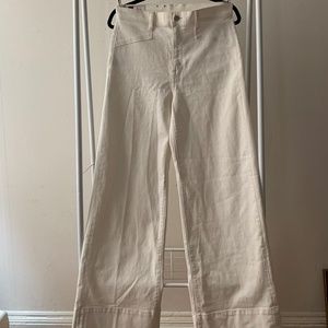 NWOT White Wide Leg Gap Jeans
